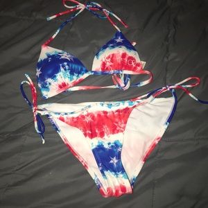 Red White ane Blue bikini